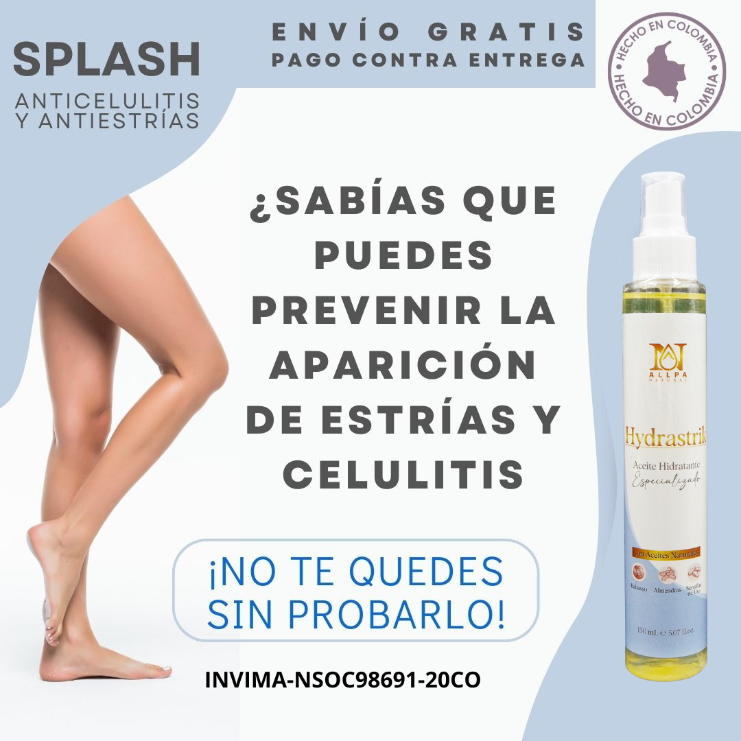Hydrastrik Aceite Hidratante Corporal con Aceites Naturales para Estrías y Nutrición de la Piel