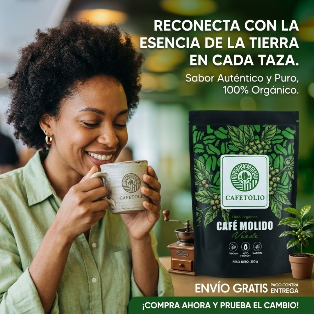 Cafetolio Café Verde 100% Puro en Polvo (350 g)