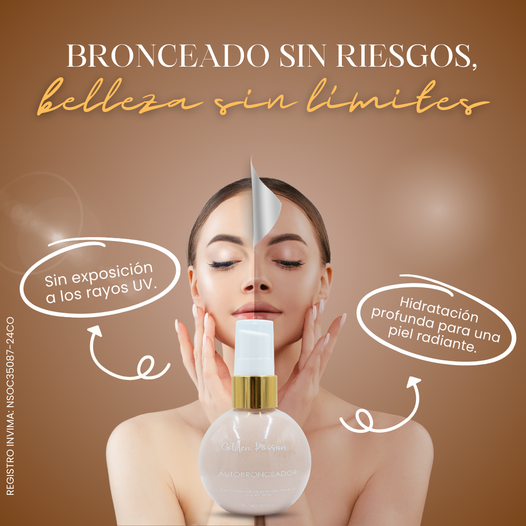 Golden Passion Autobronceador Natural sin Sol con DHA y Ácidos Grasos
