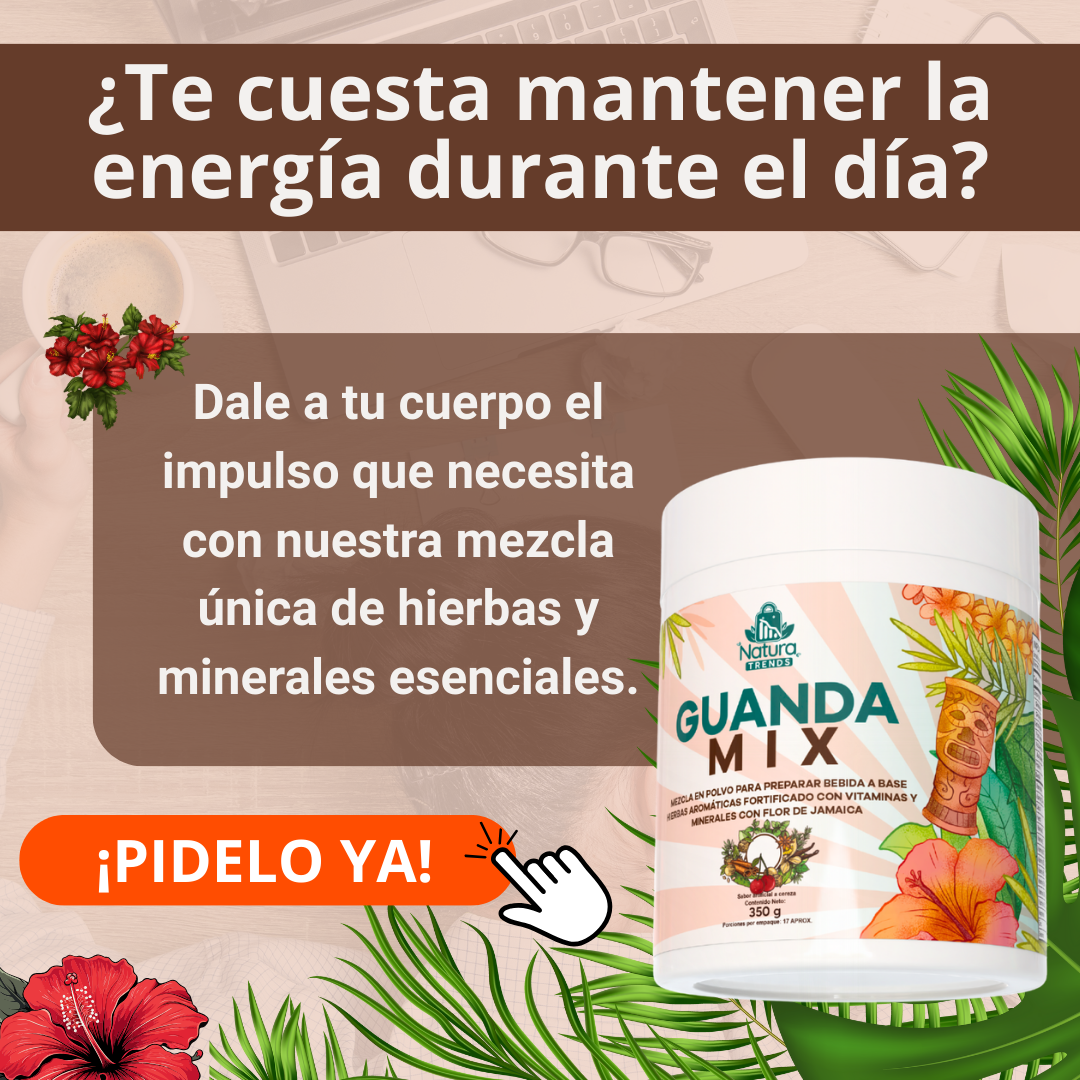 Guanda Mix Bebida de Hierbas con Vitaminas y Minerales Sabor Cereza (350 g)