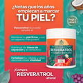 Resveratrol con Colágeno Hidrolizado, Vitaminas y Minerales en Polvo Sabor Uva